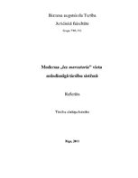 Referāts 'Moderna "Lex mercatoria" vieta mūsdienīgā tiesību sistēmā', 1.