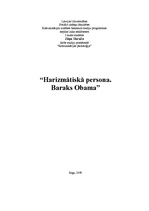 Referāts 'Harizmātiskā persona. Baraks Obama', 1.