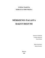 Referāts 'Mērdzenes pagasta raksturojums', 1.