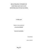 Referāts 'Interneta žurnālistika', 1.