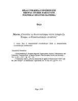 Konspekts 'Starptautiskā socializācija un tās socializācijas mehānismi', 1.