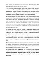 Eseja 'The importance of art education at school', 11.