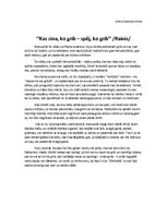 Eseja '"Kas zina, ko grib - spēj, ko grib." Rainis', 1.