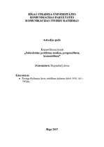 Eseja 'Sevis izrādīšana ikdienas dzīvē ', 1.