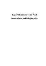 Konspekts 'NAIS - Normatīvo aktu informācijas sistēma', 1.