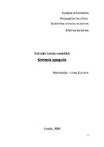 Referāts 'Simbols spogulis', 1.
