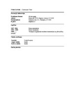 Paraugs 'Curriculum Vitae', 1.