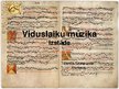 Prezentācija 'Viduslaiku mūzika', 1.