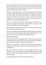 Eseja 'The value of history education', 2.