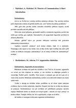 Konspekts 'Komunikāciju teorijas', 2.