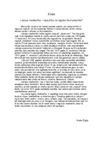 Eseja 'Latvijas neatkarība - sakarība vai nejaušība?', 1.