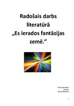 Referāts 'Es ierados fantāzijas zemē', 1.