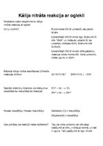 Konspekts 'Kālija nitrāta reakcija ar oglekli', 1.
