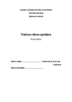 Paraugs 'Traktoru vilces aprēķins', 1.