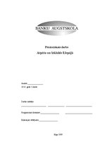 Referāts 'Izklaide un atpūta Liepājā', 1.