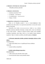 Paraugs 'Projekta "Biškopības produkcijas pārstrāde" pieteikums', 1.