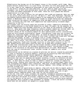 Eseja 'Globalization VS Protectionism', 1.