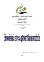 Referāts 'Sintoniskais stresa pārvarēšanas modelis', 1.