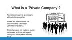 Prezentācija 'Private and Public Companies', 2.