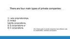 Prezentācija 'Private and Public Companies', 3.