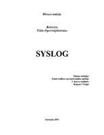 Referāts 'Syslog', 1.