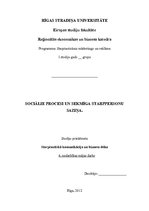 Konspekts 'Sociālie procesi un sekmīga starppersonu saziņa', 1.