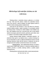 Konspekts 'Mārketinga informācijas sistēma un tās veidošana', 1.