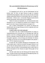 Eseja 'Der unterschiedliche Einfluss der Erweiterung auf die EU-Beitrittslander', 2.