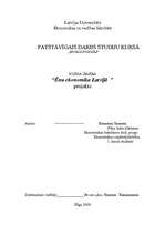 Konspekts 'Ēnu ekonomika', 1.