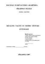 Referāts 'Ārvalstu valsts un tiesību vēsture', 1.