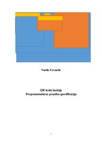 Konspekts 'QR koda lasītājs. Programmatūras prasību specifikācija', 1.