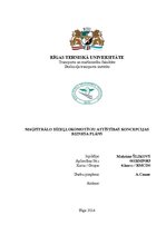 Biznesa plāns 'Maģistrālo dīzeļlokomotīvju attīstības koncepcijas biznesa plāns', 1.