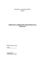 Paraugs 'Personāllietvedība', 31.