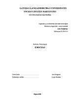 Referāts 'Emocijas', 1.