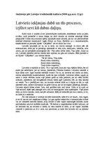 Eseja 'Latvietis iekļaujas dabā un tās procesos, izjūtot sevi kā dabas daļiņu', 1.