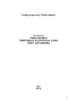 Referāts 'Teritorijas plānošanas loma vides aizsardzībā', 3.