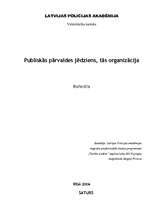 Referāts 'Publiskās pārvaldes jēdziens, tās organizācija', 1.