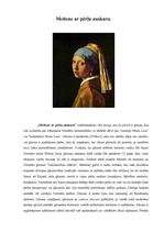 Eseja 'J.Vermēra glezna "Meitene ar pērļu auskaru"', 1.