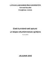 Referāts 'Cietā kurināmā katli un telpas siltumtehniskais aprēķins', 1.