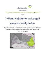 Prezentācija 'Ceļojuma programma. Trīs dienu ceļojums pa Latgali vasaras saulgriežos', 1.