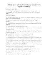 Konspekts '"Cilvēka  funkcionēšanas biomedicīniskie  aspekti"  ievadlekcija', 1.