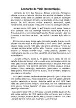 Konspekts 'Leonardo da Vinči dzīve un sasniegumi', 1.