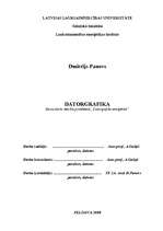 Referāts 'Datorgrafika enerģētikā', 1.