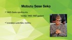 Prezentācija 'Diktators Mobutu Sese Seko', 3.