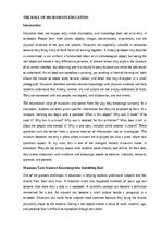 Eseja 'The role of museums in education', 1.