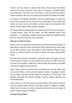 Eseja 'The role of museums in education', 4.