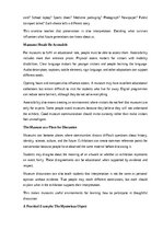 Eseja 'The role of museums in education', 12.