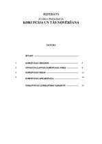 Referāts 'Korupcija un tās novēršana', 1.