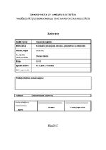 Referāts 'Konteineru pārvadājumi, stāvoklis, perspektīvas un efektivitāte', 1.