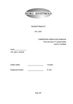 Prakses atskaite 'Prakses pārskats SIA "Carat"', 1.